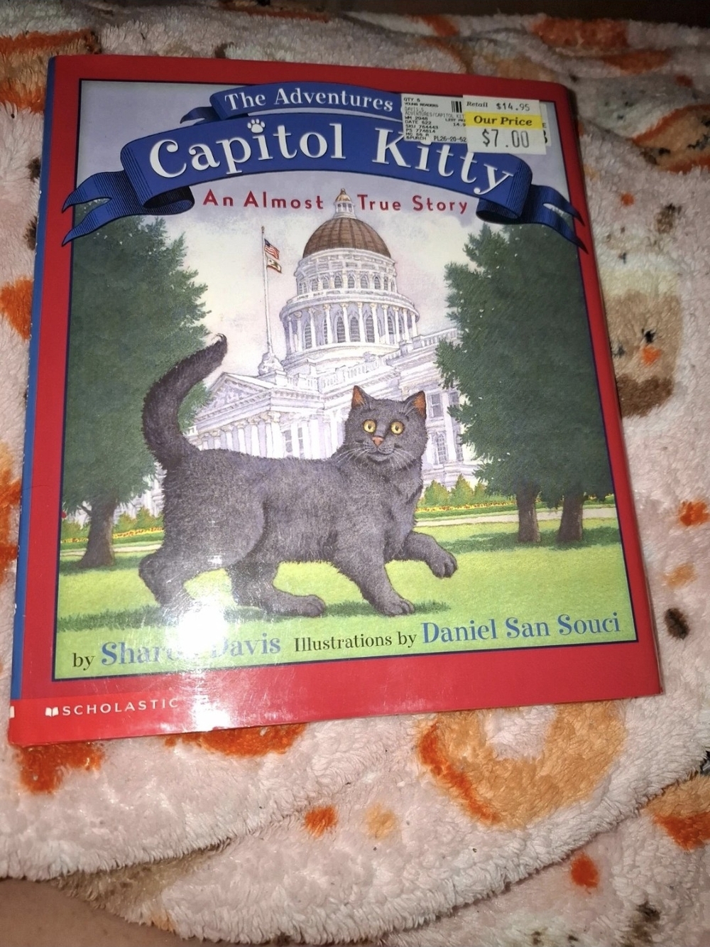 Scholastic Red Cover: Capitol Kitty Illustrated Cat